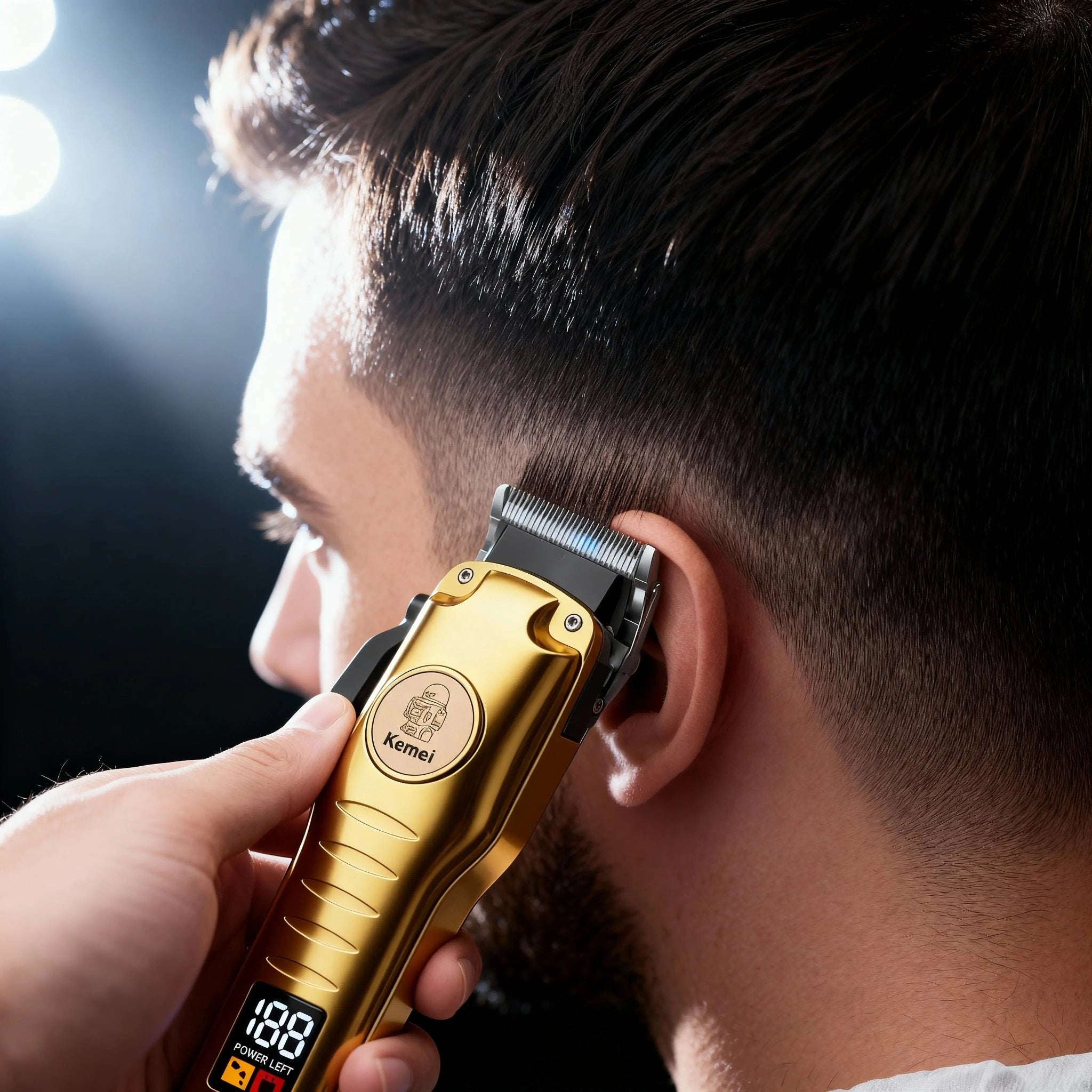 Kemei KM - 510 – Tondeuse Professionnelle Sans Fil Haute Performance - Tondeuse professionnelle - LaTondeuse.com