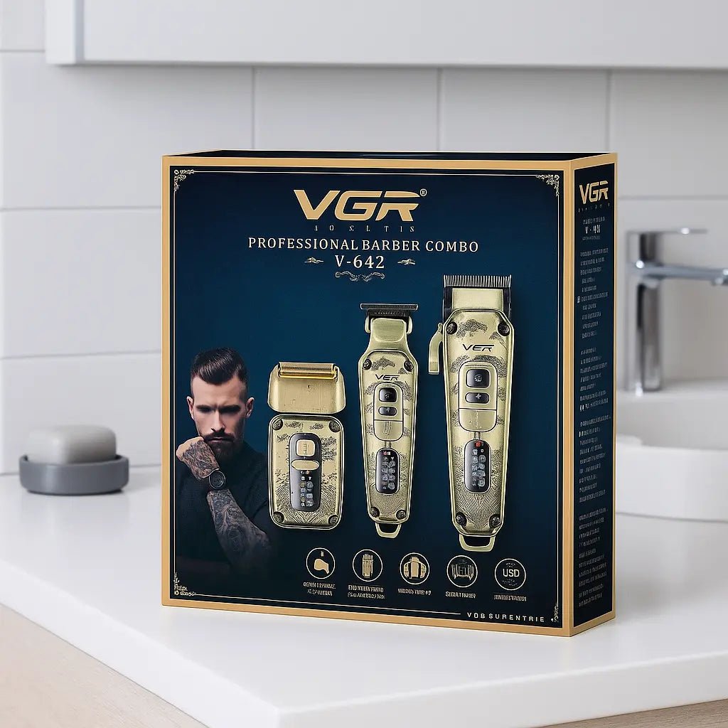 Le kit complet des barbiers modernes – VGR V - 842 combo 3 - en - 1 - Tondeuse professionnelle - LaTondeuse.com