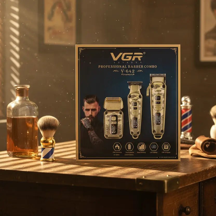 Le kit complet des barbiers modernes – VGR V - 842 combo 3 - en - 1 - Tondeuse professionnelle - LaTondeuse.com