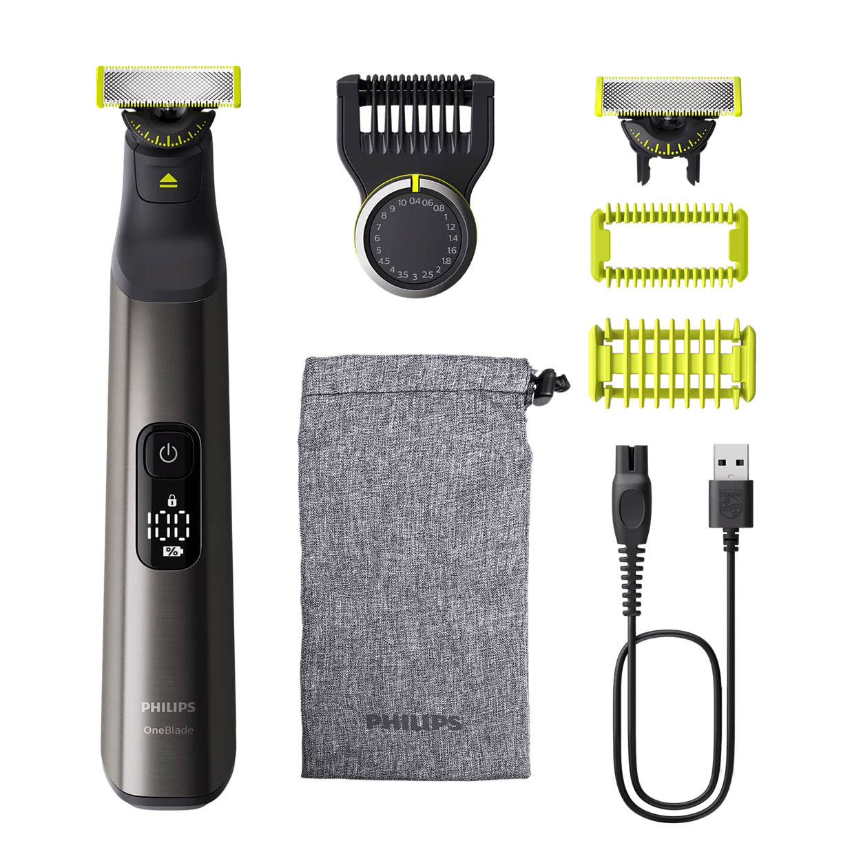 Philips OneBlade Pro 360 - Barbe et Corps - Lame Rotative 360° - Étanche 100% - Tondeuse professionnelle - LaTondeuse.com