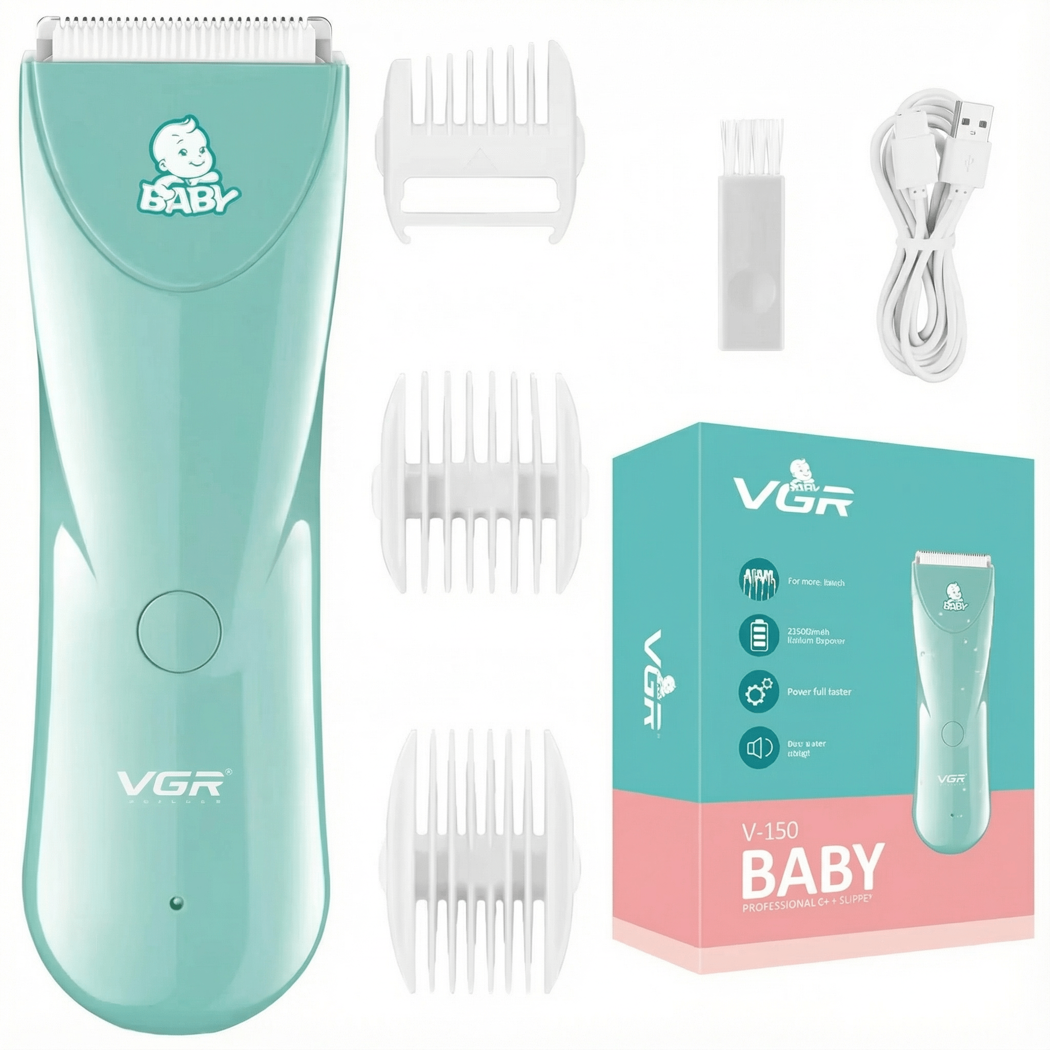 Tondeuse Bébé & Enfant VGR. Sécurité, Douceur et Sérénité - Tondeuse professionnelle - LaTondeuse.com