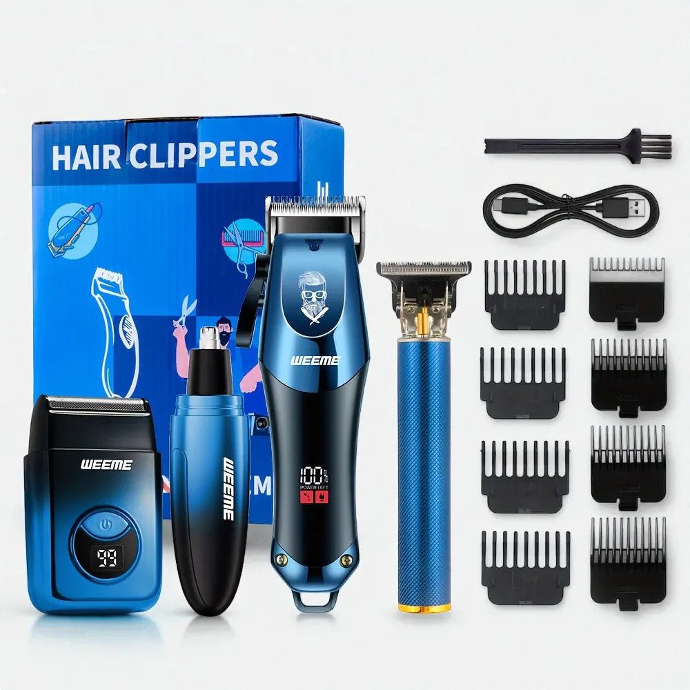 WEEME 4 - en - 1 Kit complet – Pour un style parfait au quotidien - Tondeuse professionnelle - LaTondeuse.com