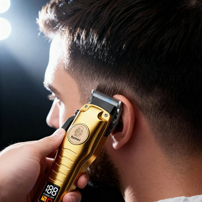 Kemei KM - 510 – Tondeuse Professionnelle Sans Fil Haute Performance - Tondeuse professionnelle - LaTondeuse.com