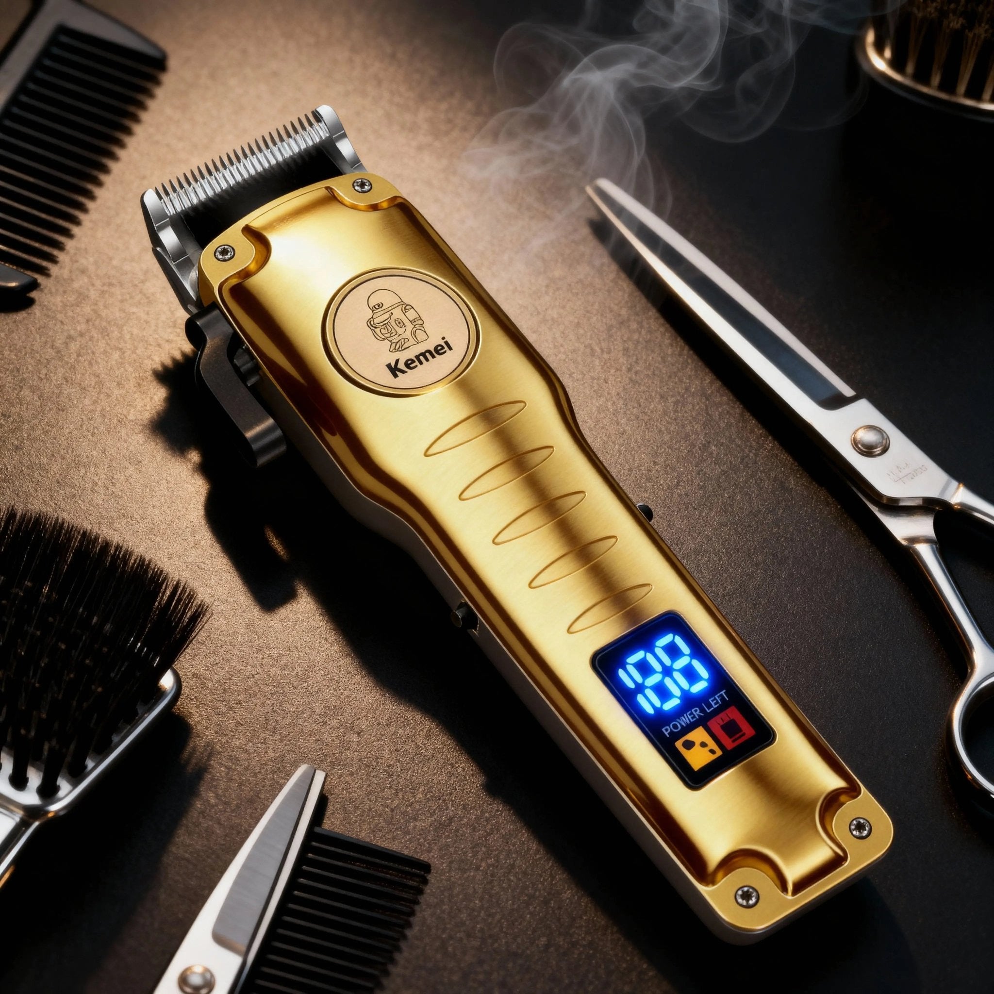 Kemei KM - 510 – Tondeuse Professionnelle Sans Fil Haute Performance - Tondeuse professionnelle - LaTondeuse.com