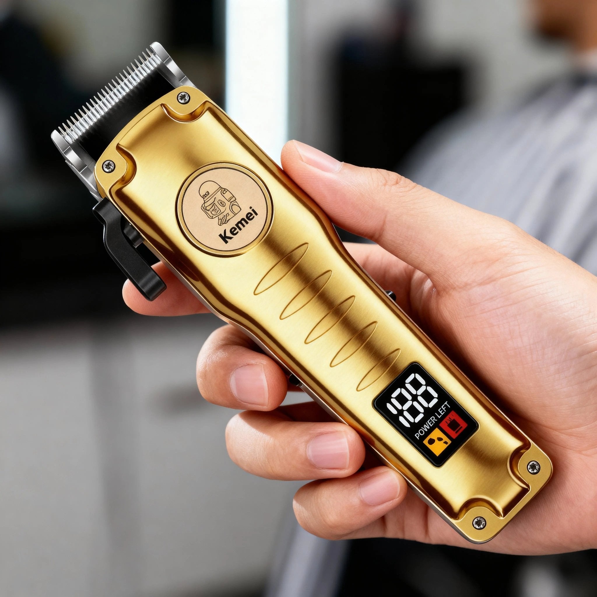 Kemei KM - 510 – Tondeuse Professionnelle Sans Fil Haute Performance - Tondeuse professionnelle - LaTondeuse.com