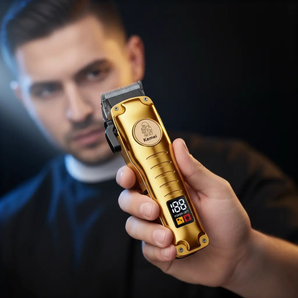 Kemei KM - 510 – Tondeuse Professionnelle Sans Fil Haute Performance - Tondeuse professionnelle - LaTondeuse.com