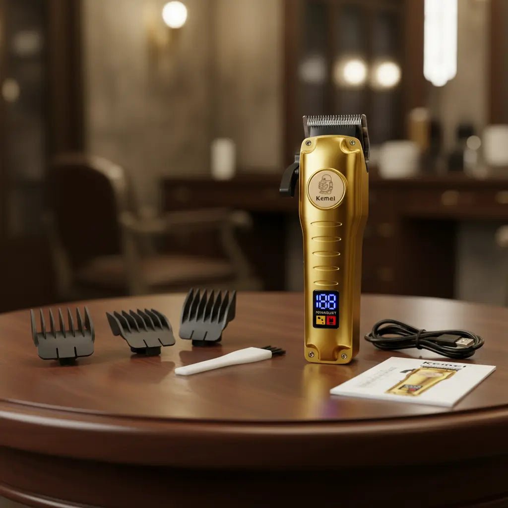 Kemei KM - 510 – Tondeuse Professionnelle Sans Fil Haute Performance - Tondeuse professionnelle - LaTondeuse.com