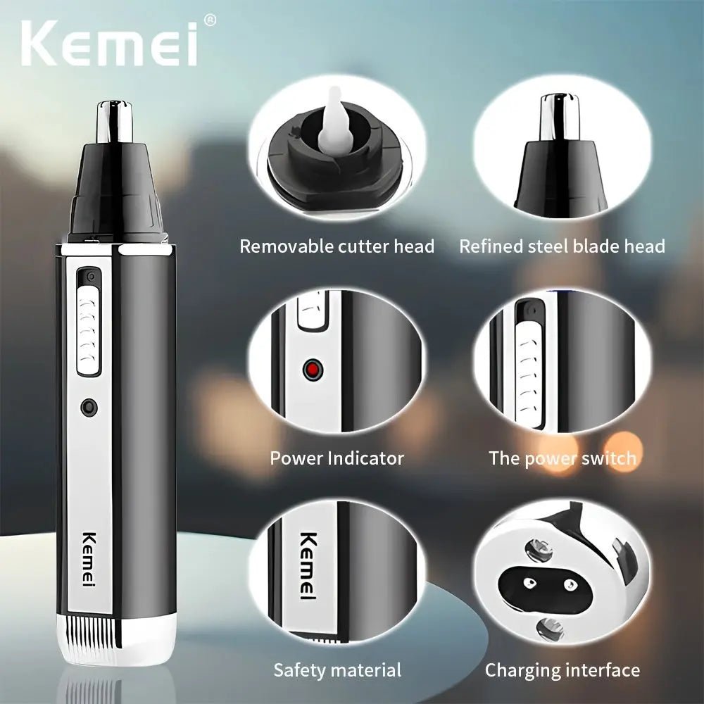 Kemei KM - 6630 Spéciale Barbe, cheveux, nez, précision - Tondeuse professionnelle - LaTondeuse.com