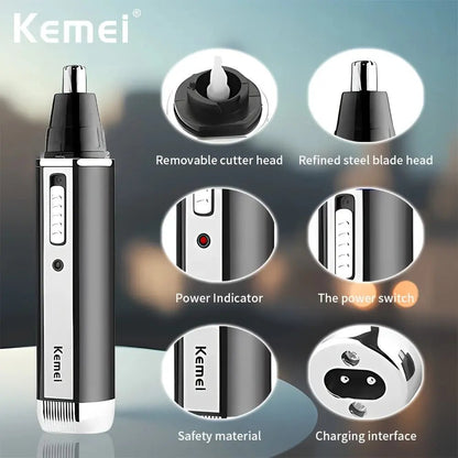 Kemei KM - 6630 Spéciale Barbe, cheveux, nez, précision - Tondeuse professionnelle - LaTondeuse.com