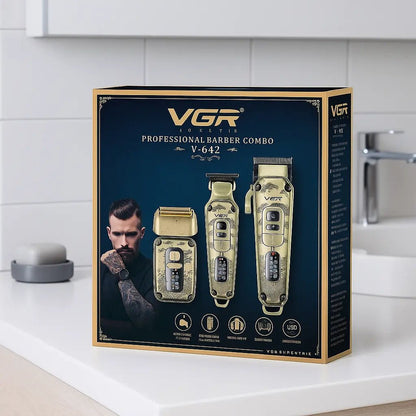 Le kit complet des barbiers modernes – VGR V - 842 combo 3 - en - 1 - Tondeuse professionnelle - LaTondeuse.com