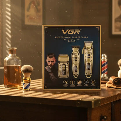Le kit complet des barbiers modernes – VGR V - 842 combo 3 - en - 1 - Tondeuse professionnelle - LaTondeuse.com