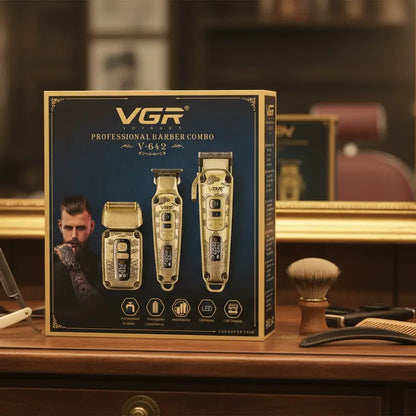 Le kit complet des barbiers modernes – VGR V - 842 combo 3 - en - 1 - Tondeuse professionnelle - LaTondeuse.com