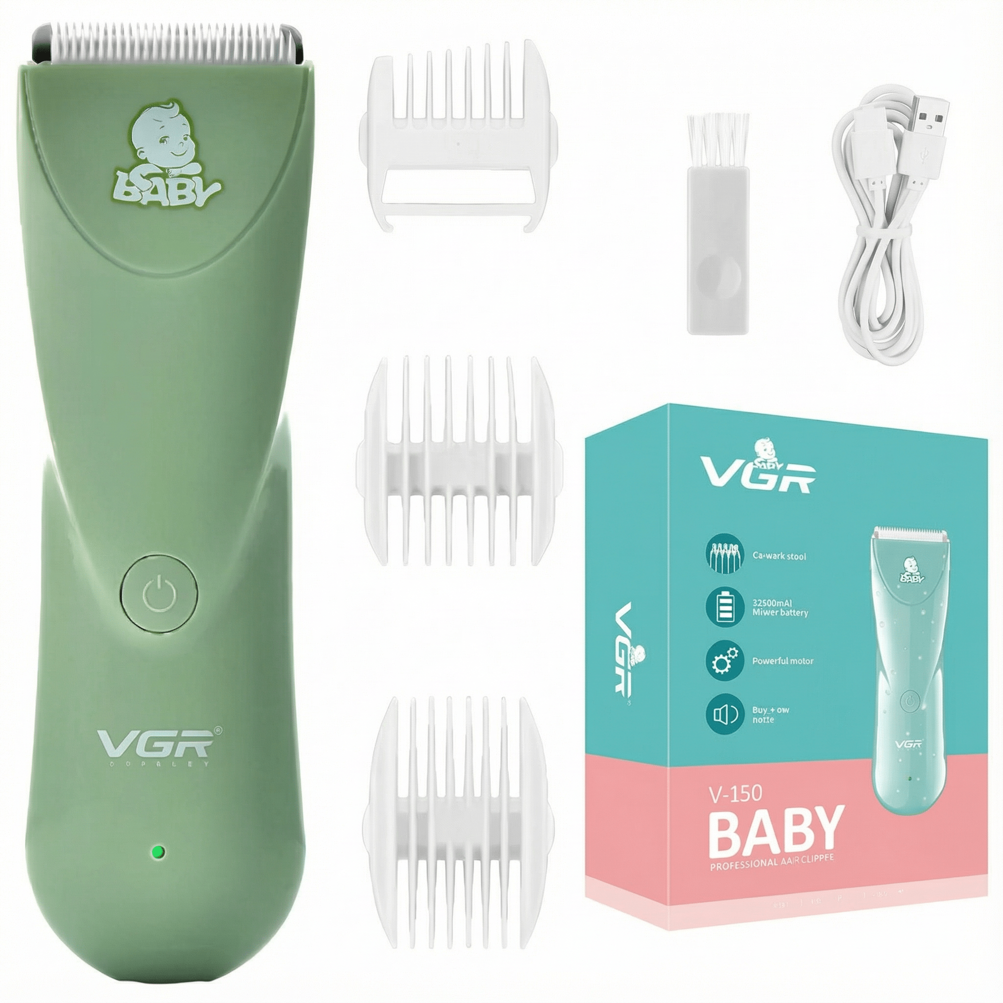 Tondeuse Bébé & Enfant VGR. Sécurité, Douceur et Sérénité - Tondeuse professionnelle - LaTondeuse.com