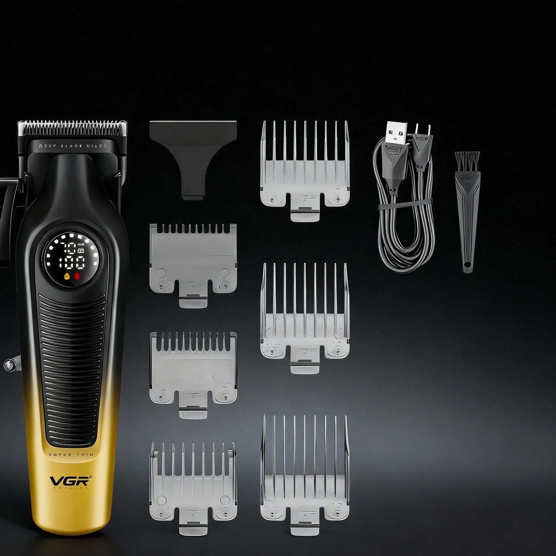 VGR V - 196 – Tondeuse multifonction 4 - en - 1 pour barbe, cheveux et corps - Tondeuse professionnelle - LaTondeuse.com