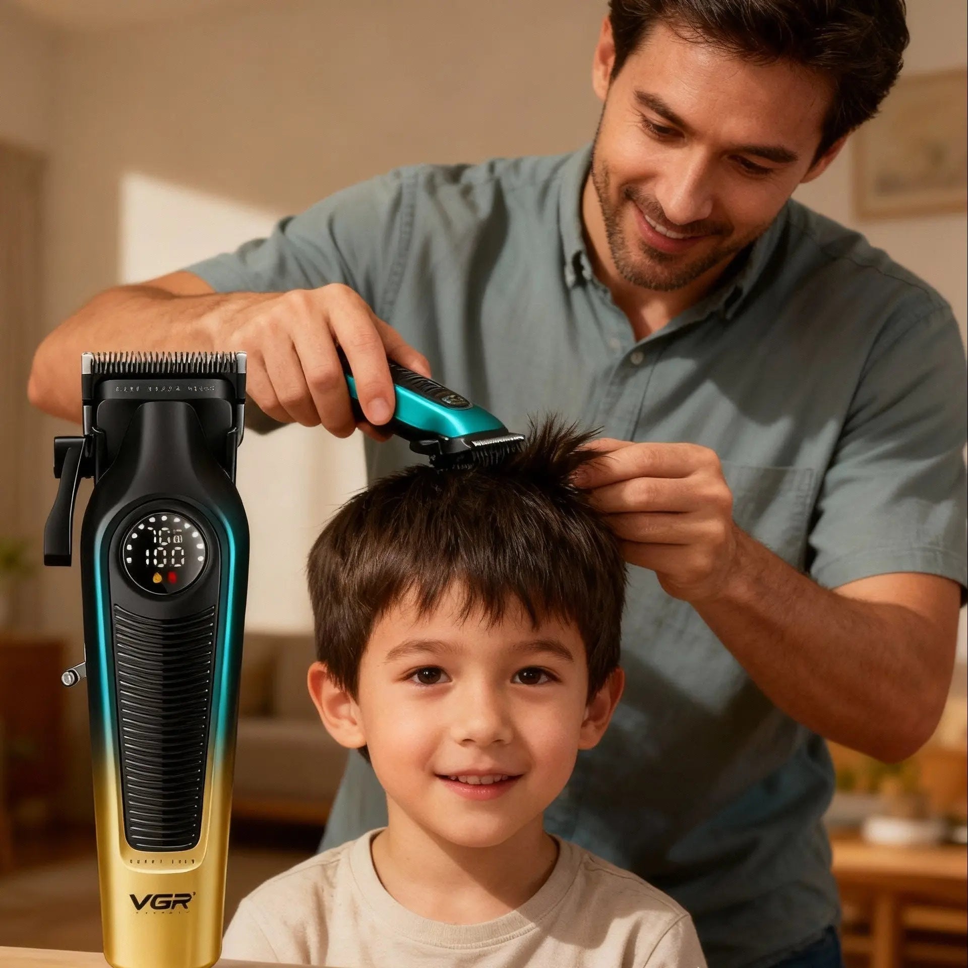 VGR V - 196 – Tondeuse multifonction 4 - en - 1 pour barbe, cheveux et corps - Tondeuse professionnelle - LaTondeuse.com