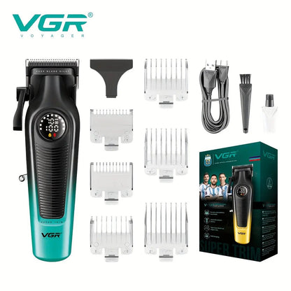 VGR V - 196 – Tondeuse multifonction 4 - en - 1 pour barbe, cheveux et corps - Tondeuse professionnelle - LaTondeuse.com