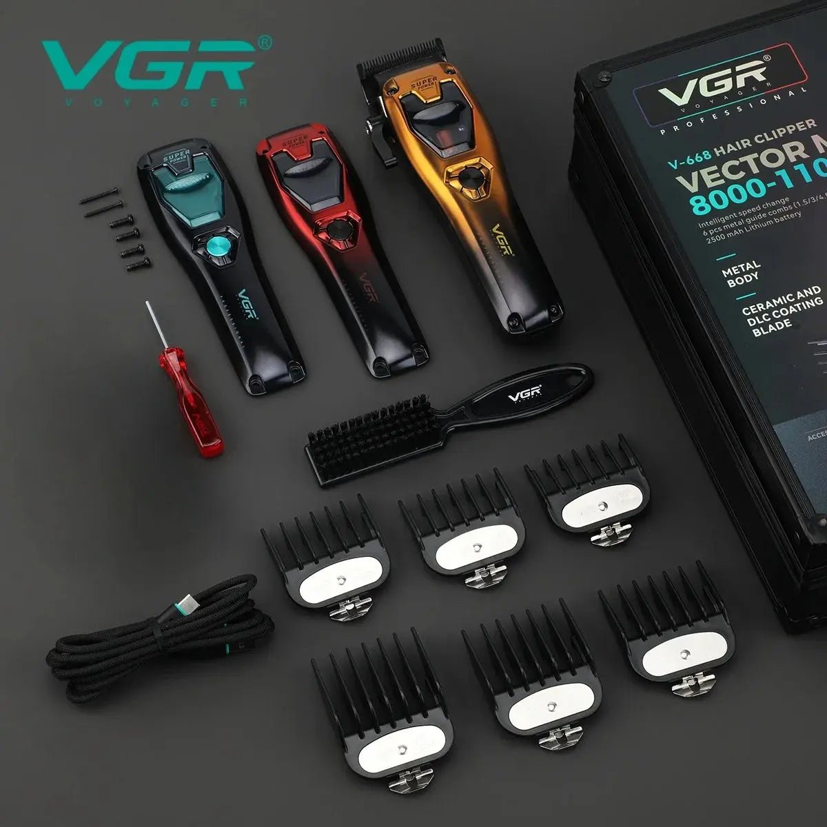 VGR V - 668. Tondeuse Métal Pro 11 000 RPM, Puissance & Précision - Tondeuse professionnelle - LaTondeuse.com