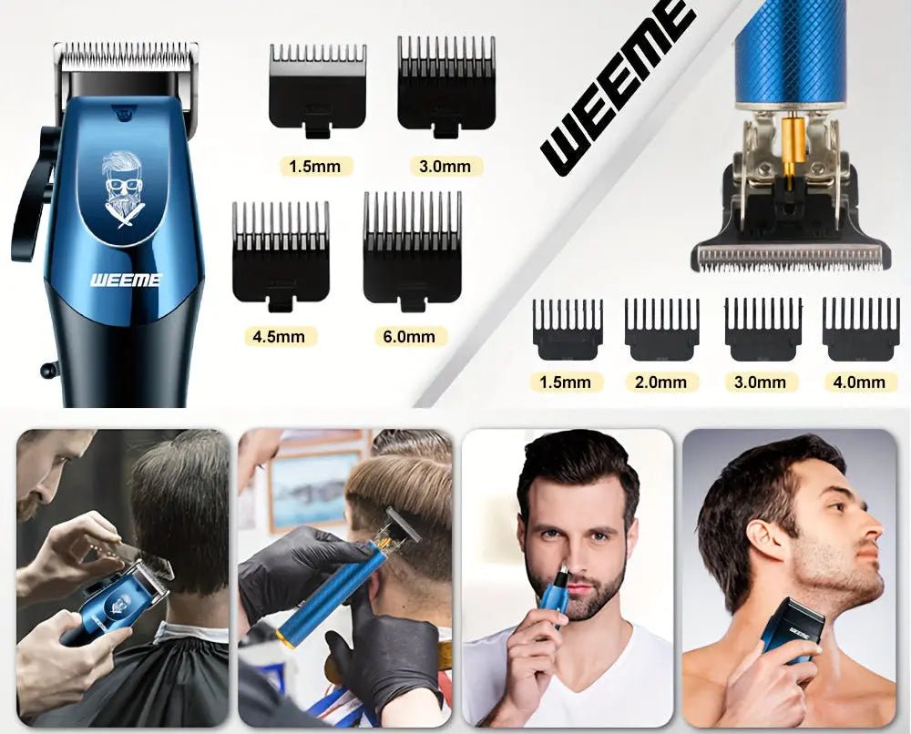 WEEME 4 - en - 1 Kit complet – Pour un style parfait au quotidien - Tondeuse professionnelle - LaTondeuse.com